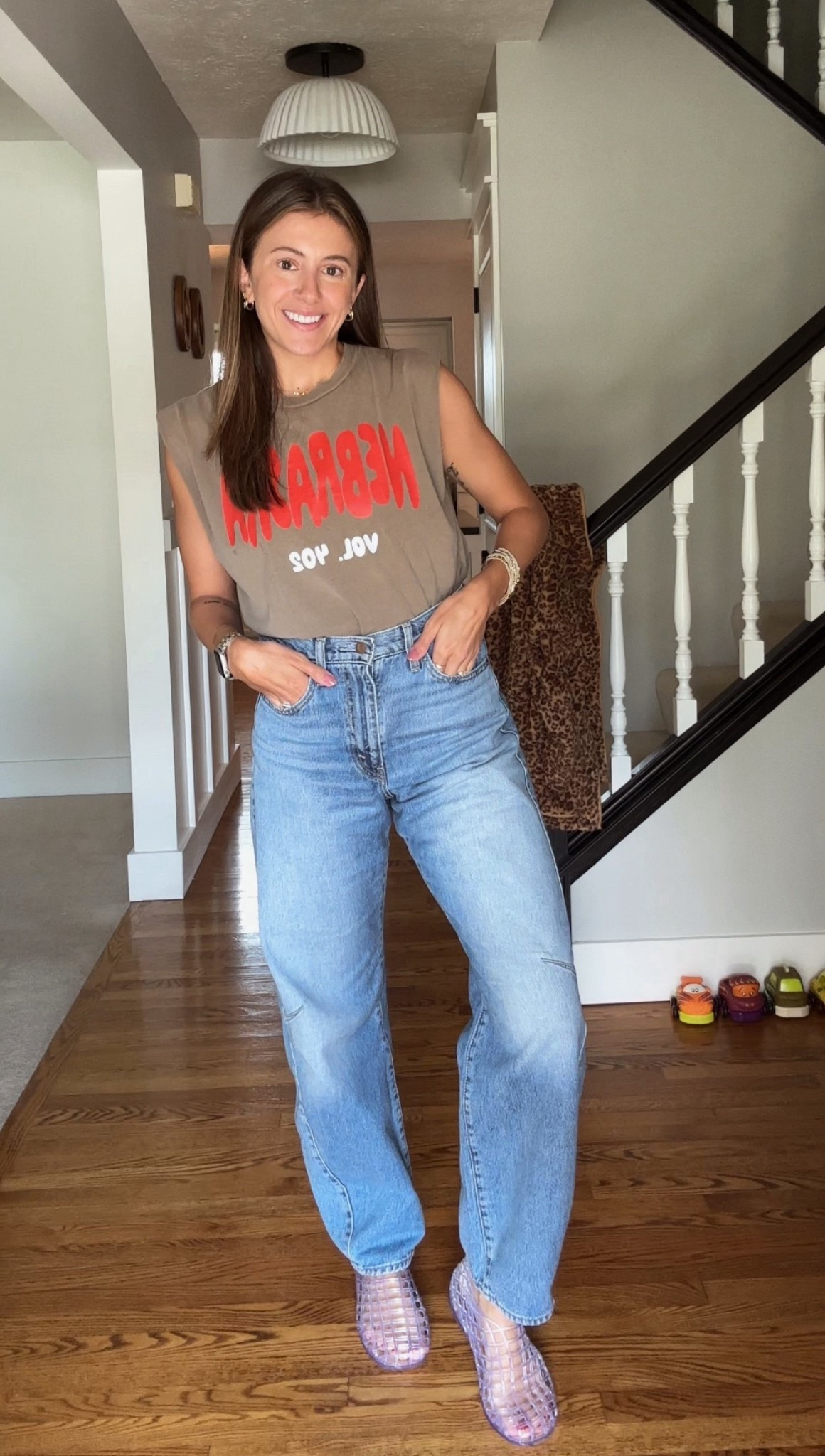 Dare I say my new fav jeans? Perfect length (I’m 5’6”) and the cinch waist, barrel style is unique without being too loud! I always come back to Levi’s 😆 (and these ones can be found at Target!)

#LTKTall #LTKSeasonal