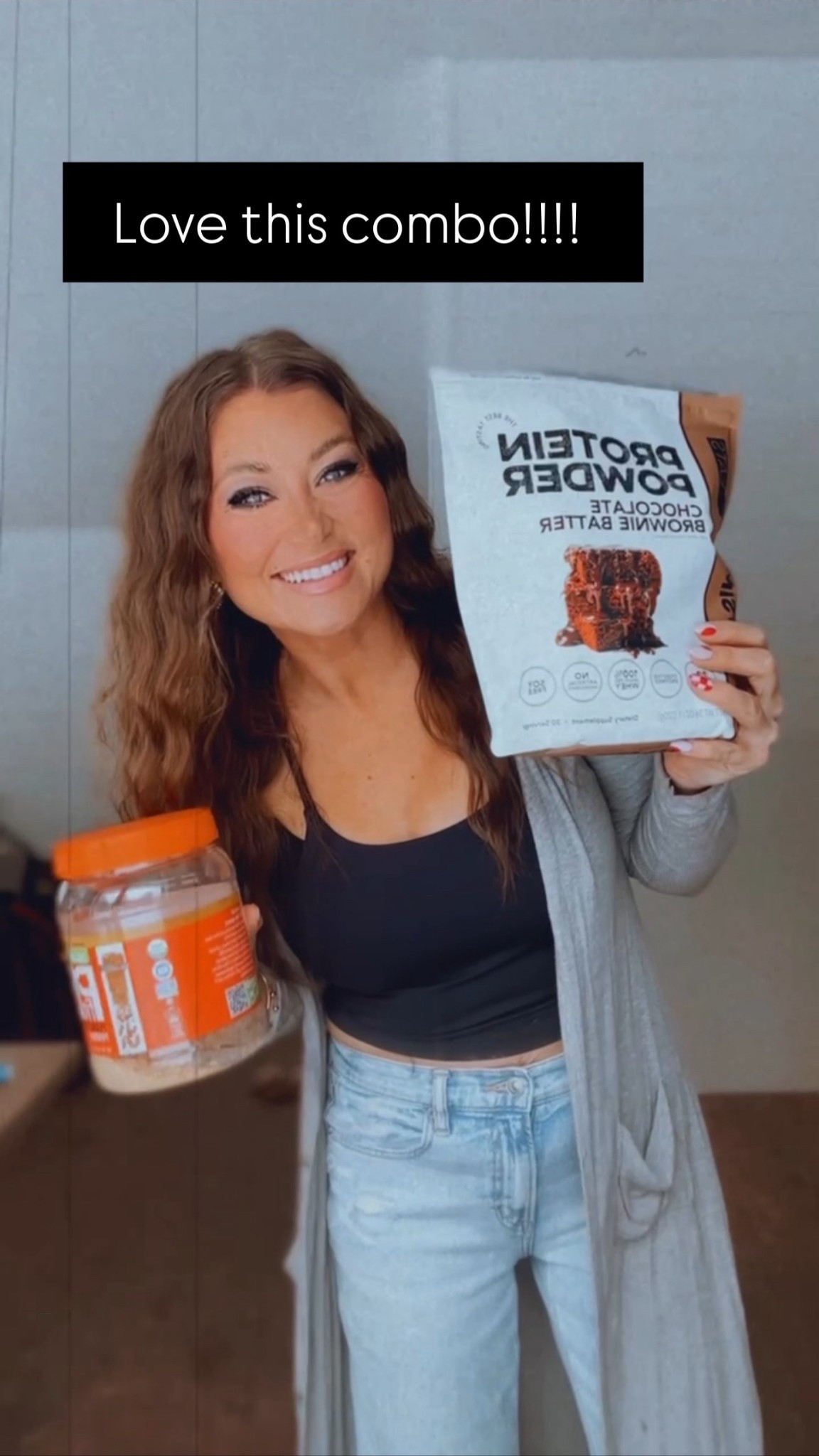The yummiest protein drink combo! Protein powder powdered peanut butter new year resolutions protein finds protein snacks Thesavannahk 