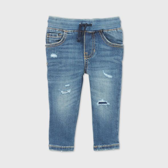 Toddler Boys' Skinny Fit Jeans - Cat & Jack™ Dark Blue | Target