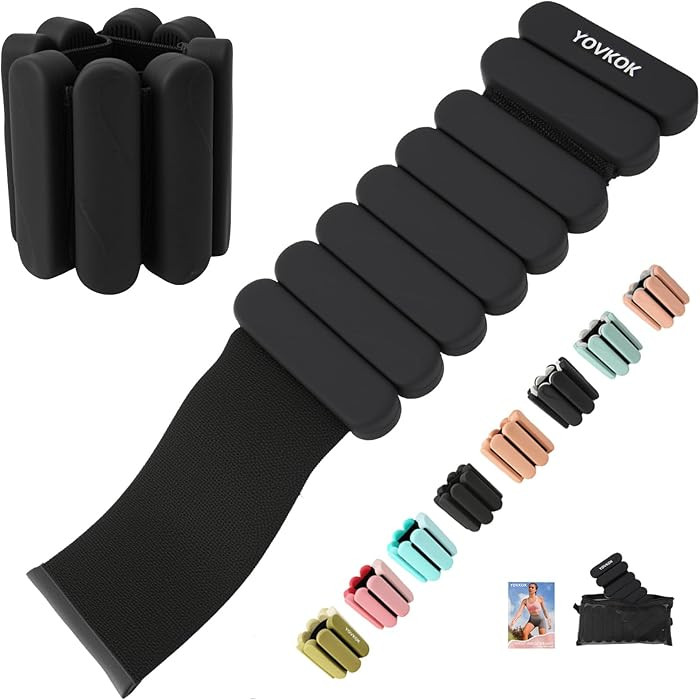 Ankle Weights for Women Men, Silicone Wrist Weights Set of 2 - Wearable Leg Weights/Arm Weights I... | Amazon (US)