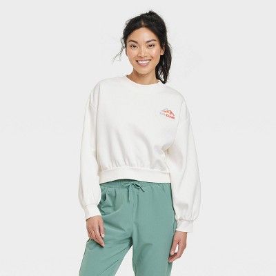 Women's Pull Over Graphic Fleece - All in Motion™ | Target