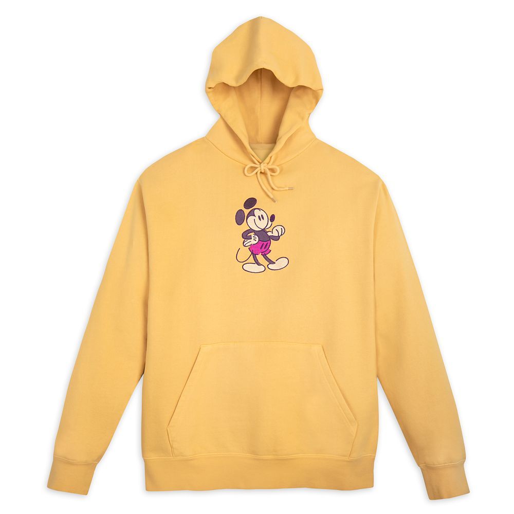 Mickey Mouse Genuine Mousewear Pullover Hoodie for Adults – Gold | Disney Store