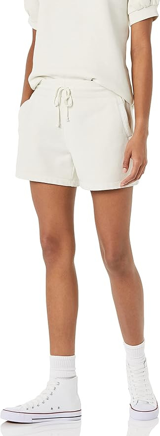 Goodthreads Women's Heritage Fleece Drawstring Shorts | Amazon (US)