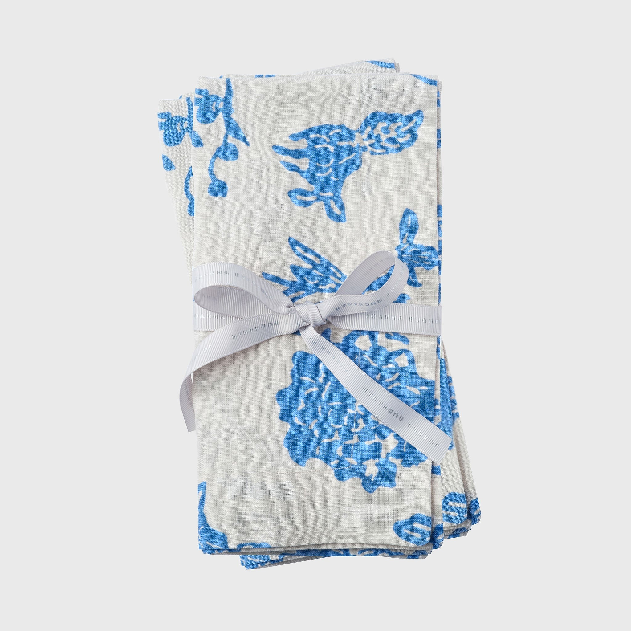 Garden print napkin, blue, set of two | Joanna Buchanan