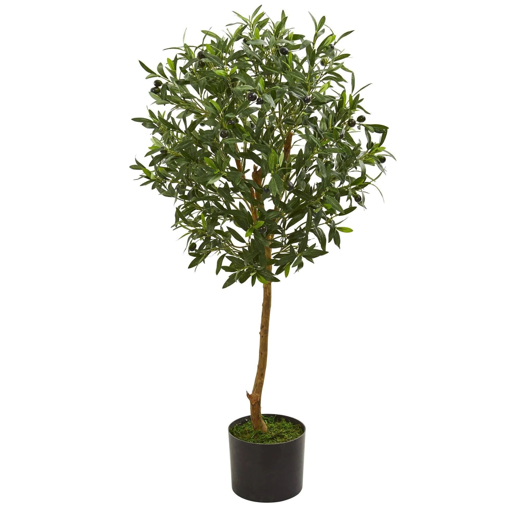 3.5’ Olive Artificial Tree in Nursery Planter | Nearly Natural