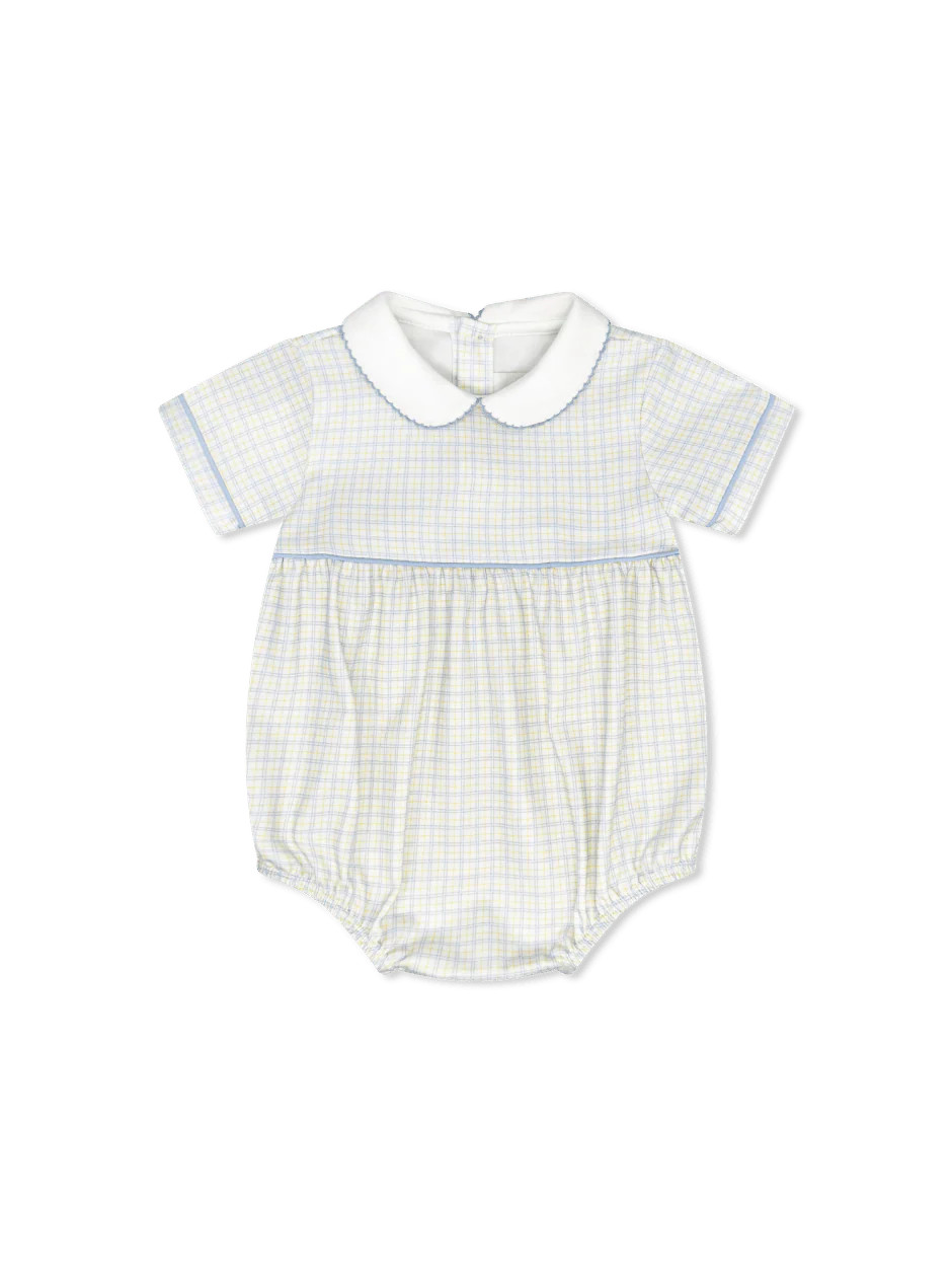 Baby Bea Bubble - Cornflower Check | Hampton James Clothing