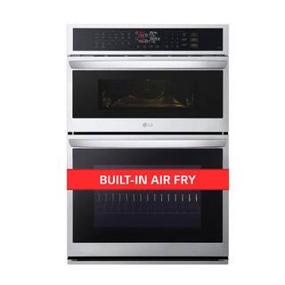 LG 6.4 cu. ft. Smart Combi Wall Oven with Fan Convection, Air Fry in PrintProof Stainless Steel W... | The Home Depot