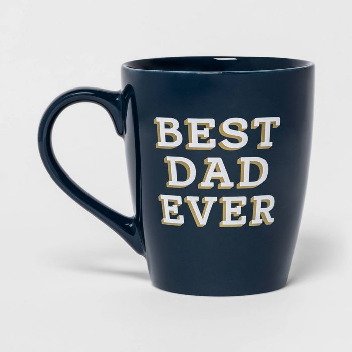50oz Stoneware Best Dad Ever Giant Mug Blue - Threshold™ | Target
