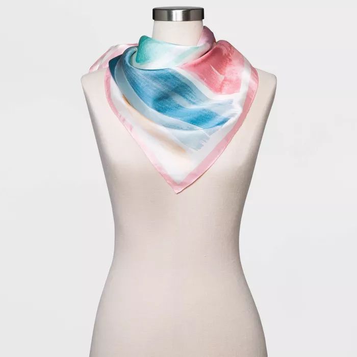 Women's Printed Silk Scarf - A New Day™ | Target