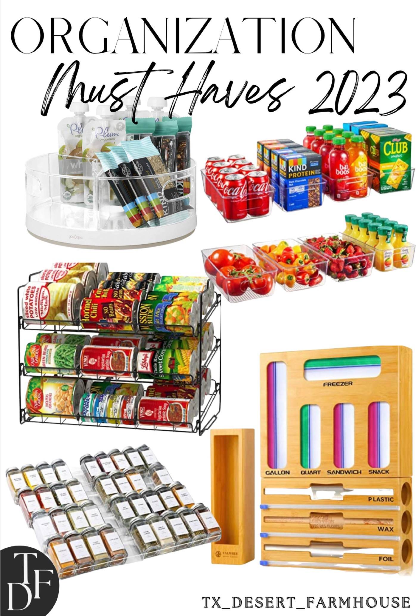 Organization Must Haves for 2023

#organization #storage #storageandorganization #candispenser #canrack #storagebaggies #baggiesstorage #ziplockbaggies #spicerack #spiceorganization #spicedrawer #spices #refrigerator #refrigeratorstorage #refrigeratororganization #lazysusan #lazysusanrack #pantry #pantryorganization #pantrystorage #cleaningandorganization #cleaning #homeorganization #homedeclutter #declutter

DecoBros Supreme Stackable Can Rack Organizer, Black

Calmbee Plastic Wrap Dispenser with Cutter and Ziplock Bag organizer, 9 IN 1 Bamboo Foil and Plastic Wrap Organizer for Kitchen Drawer, Ziplock Bag Storage Organizer for Gallon,Quart,Sandwich,Snack

Spice Drawer Organizer with 35 Spice Jars, 328 Labels, Sift and Pour Shake Lids with Airtight Aluminium Caps, 4 Tier (2 Set) Clear Acrylic Drawer/Countertop Tray Rack with Seasoning Containers

Set Of 8 Refrigerator Pantry Organizer Bins - Clear Food Storage Baskets for Kitchen, Countertops, Cabinets, Fridge, Freezer, Bedrooms, Bathrooms - Plastic Household Storage Containers

YouCopia Crazy Susan Turntable, Divided Lazy Susan Organizer with 3 Clear Bins for Cabinet and Pantry Storage

#LTKhome #LTKunder50 #LTKsalealert