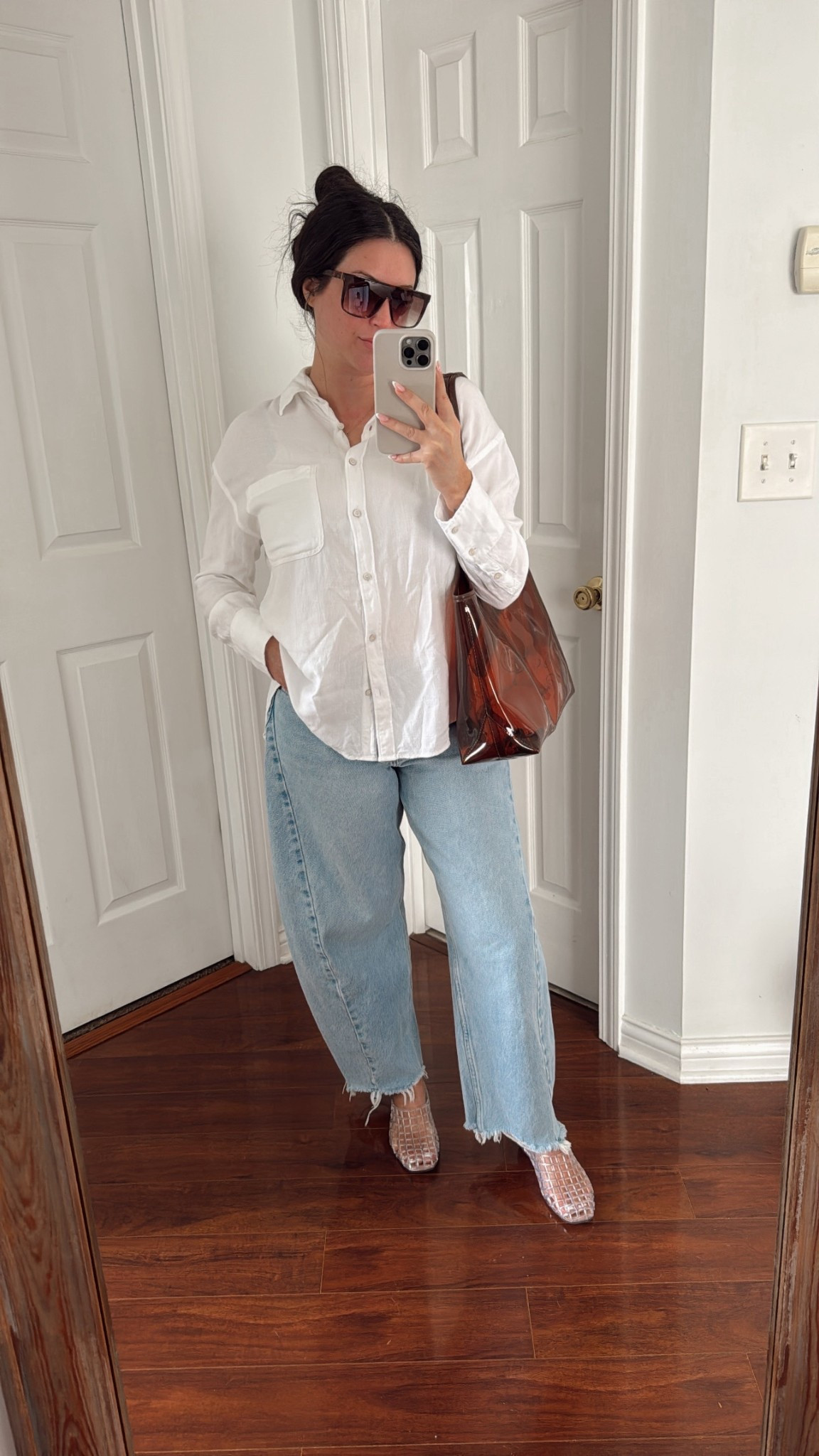 Errands outfit! // a lot of exact items from last fall, but lining plenty of similar items for you! 🫶🏼

TOP: XS
BOTTOMS: Curve Love Size 26

#LTKPetite #LTKootd #LTKBeauty
