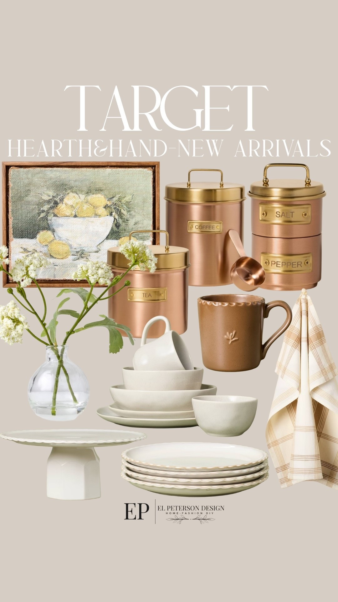 Target
Hearth and Hand New Arrivals
Artwork
Plates
Mugs
Bowls
Cake stand
Flower in glass vase
Kitchen towel
Tea canister
Salt and pepper canister
Coffee canister 

#LTKHome #LTKFindsUnder50 #LTKFindsUnder100