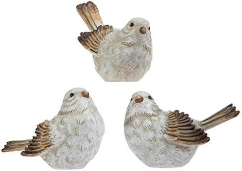 First of a Kind Set of 3 Small Artificial Birds - Cute Fake Birds for Flower Arrangement, 4" Bird Fi | Amazon (US)