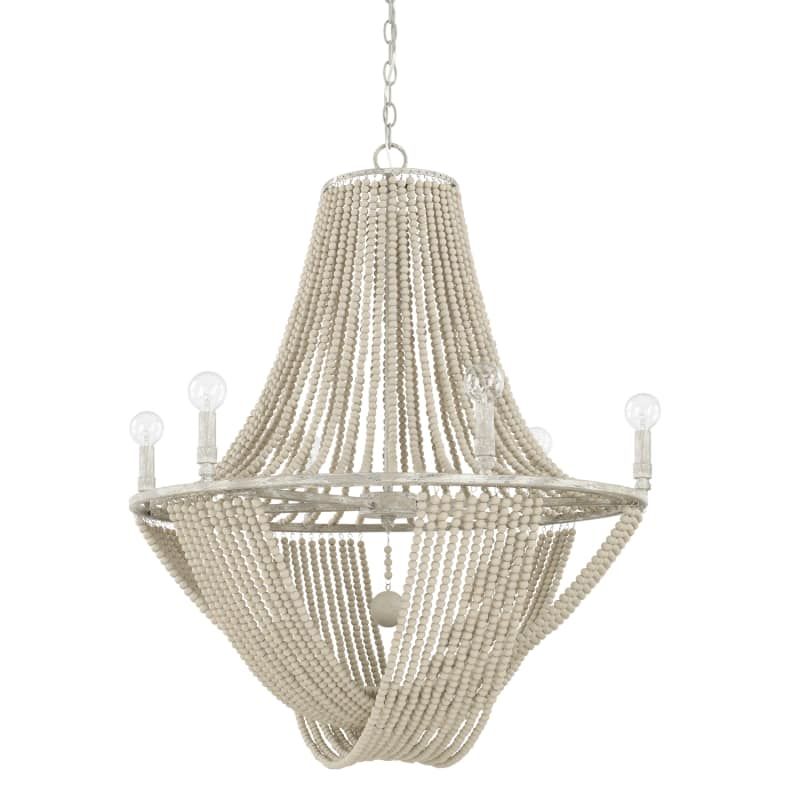 Capital Lighting 429561 Kayla 6 Light 29" Wide Beaded Chandelier | Build.com, Inc.