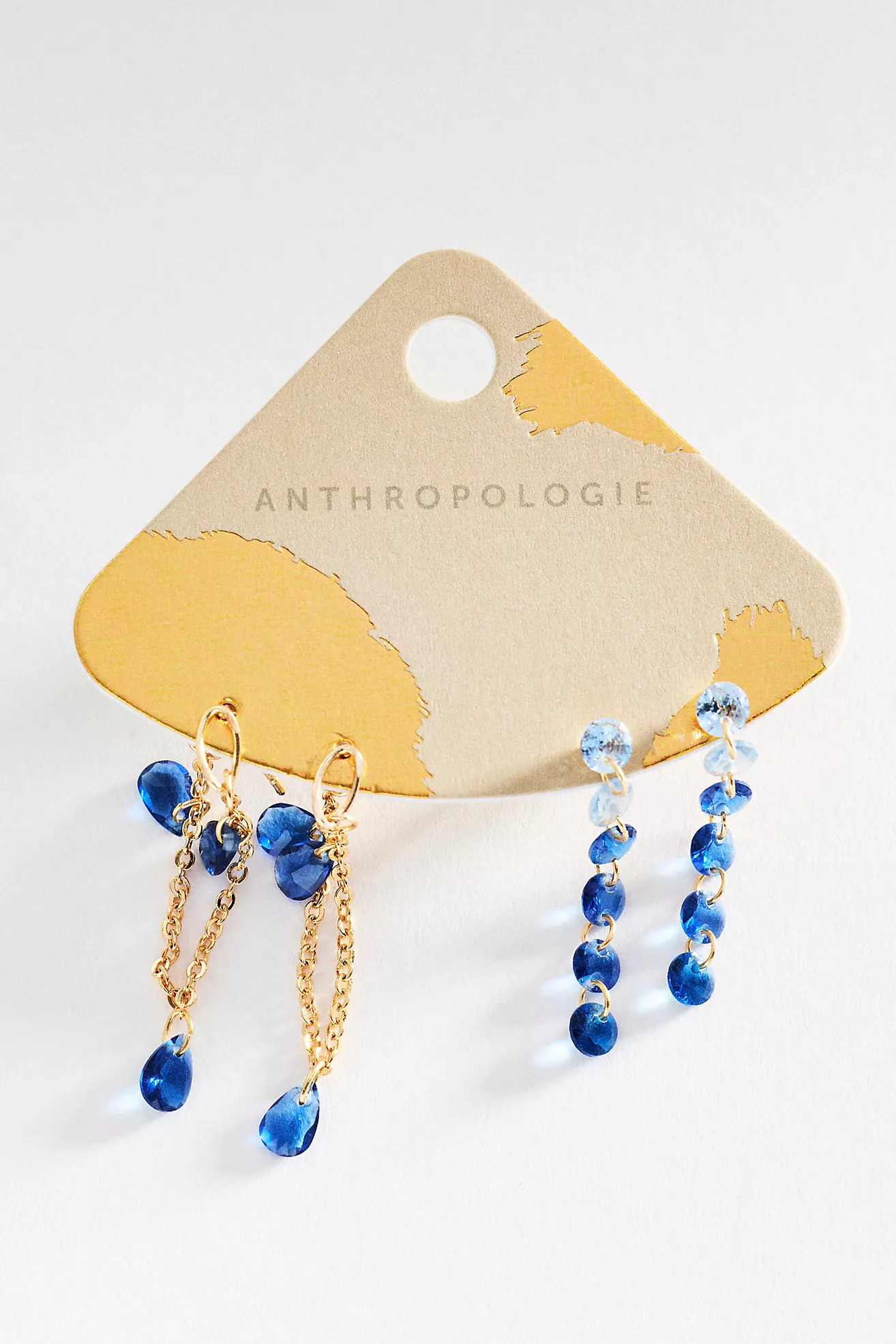 Colorful Crystal Drop Earrings, Set of 2 | Anthropologie (US)