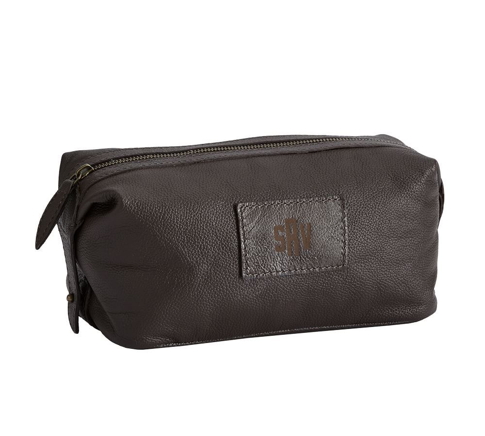 Grant Leather Toiletry Bag | Pottery Barn (US)