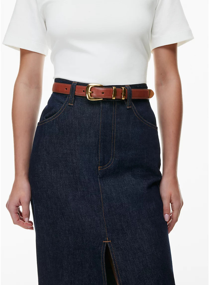 PARK LEATHER BELT | Aritzia