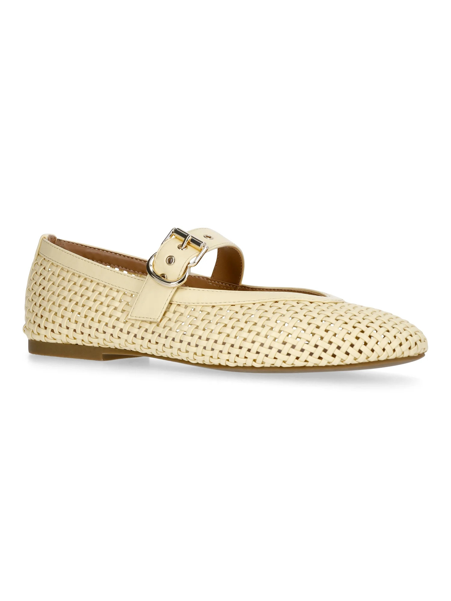 Free Assembly Women's Woven Mary Jane Ballet Flats | Walmart (US)