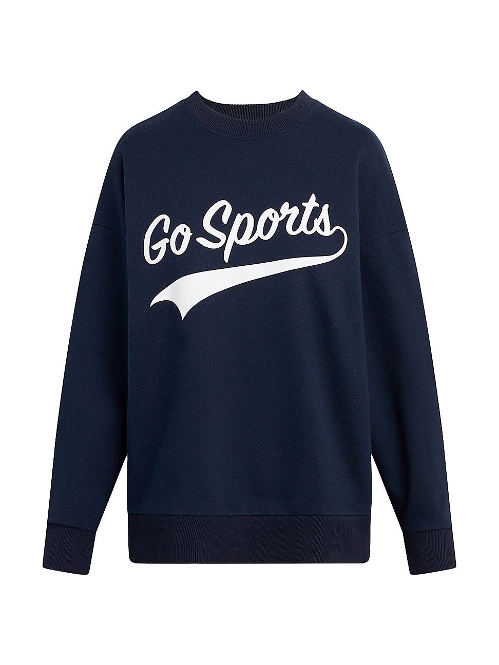 Women's Go Sports Cotton-Blend Sweatshirt - Navy - Size XS | Saks Fifth Avenue