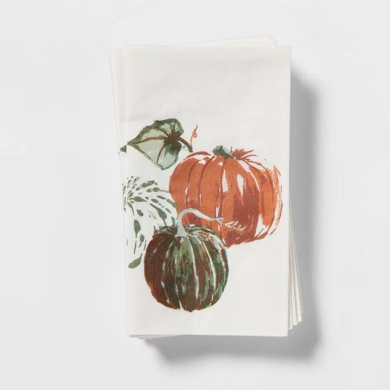 16ct Paper Pumpkin Guest Towel - Threshold™ | Target