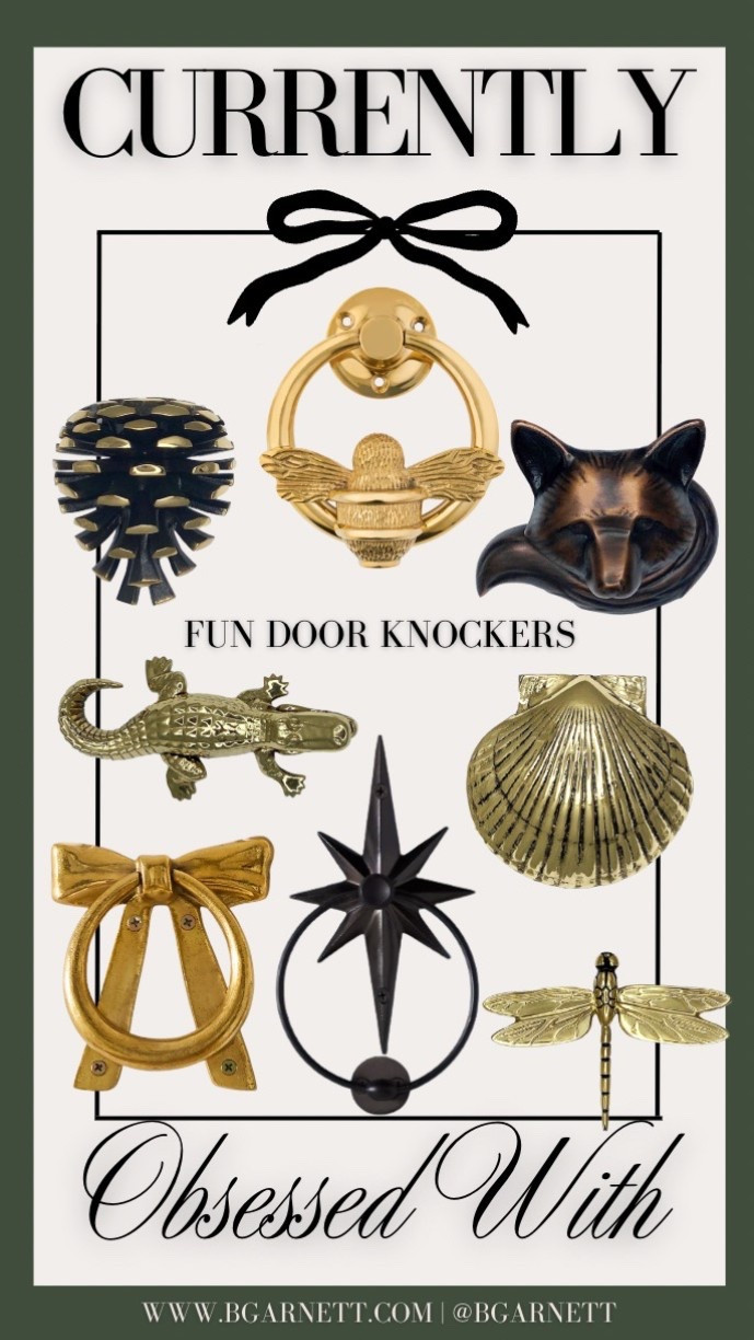 Currently obsessed with fun door knockers 

Exterior decor | front door | front porch | home decor 

#LTKHome #LTKFindsUnder50 #LTKFindsUnder100