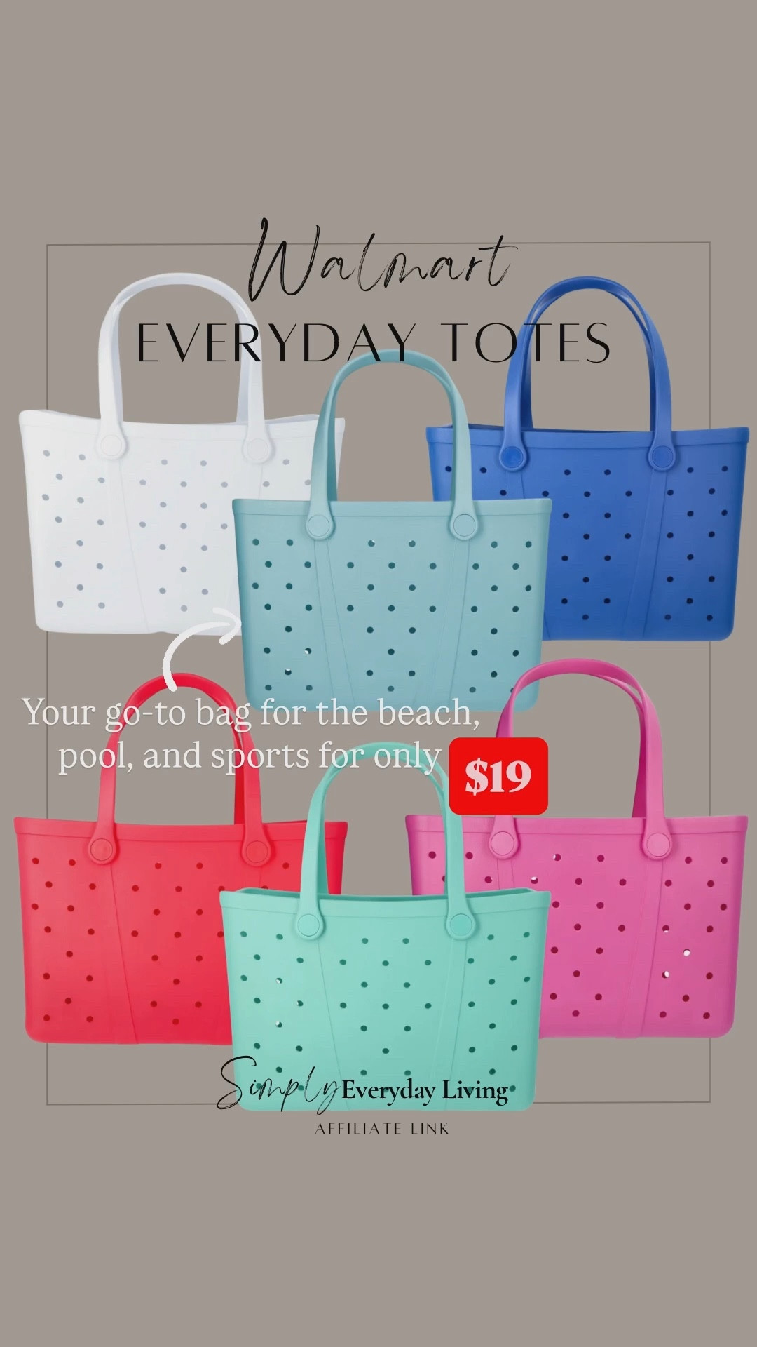 Your everyday tote bag, just for $19!