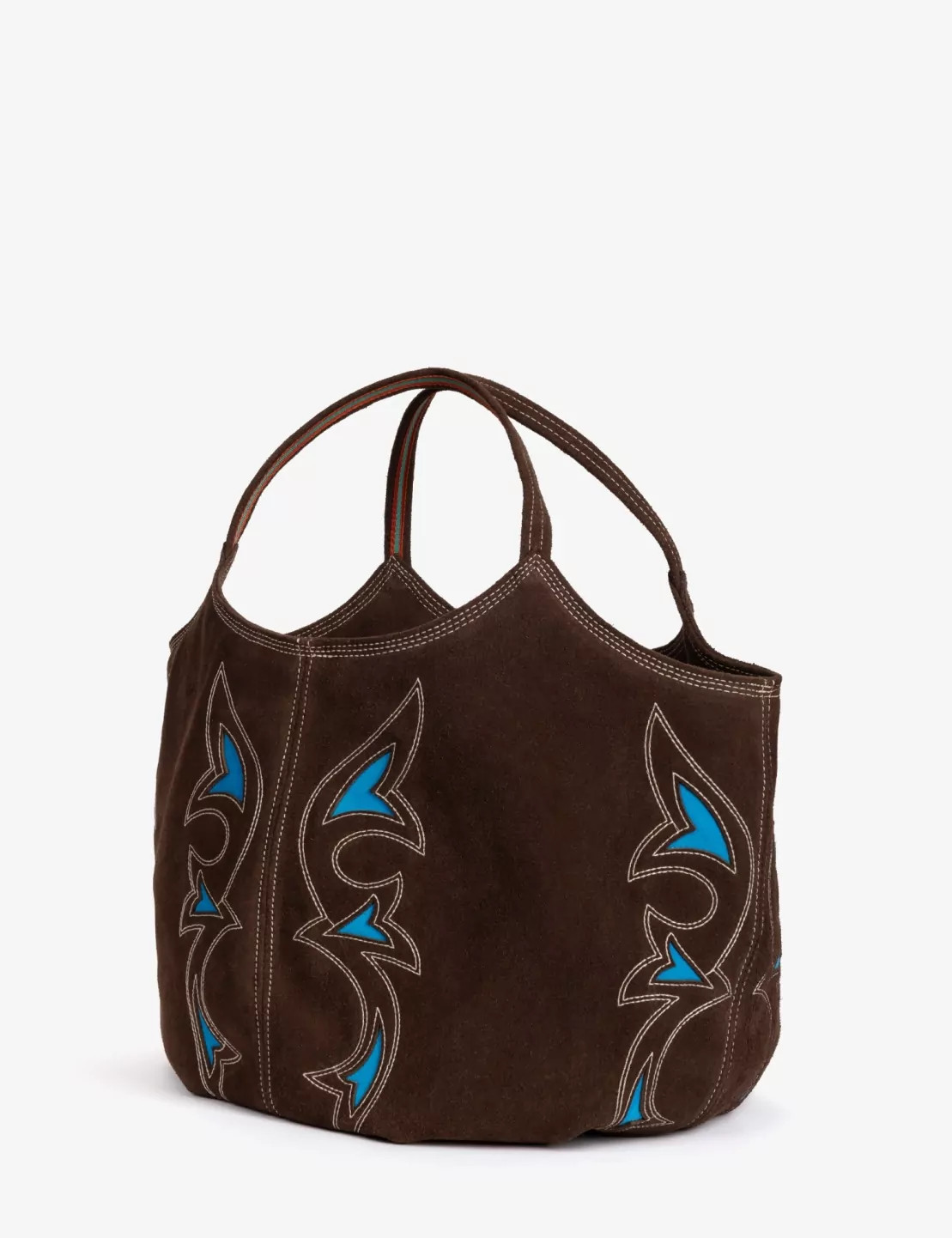 Pillow Paloma Bag - Bitter Chocolate/Turquoise | Penelope Chilvers