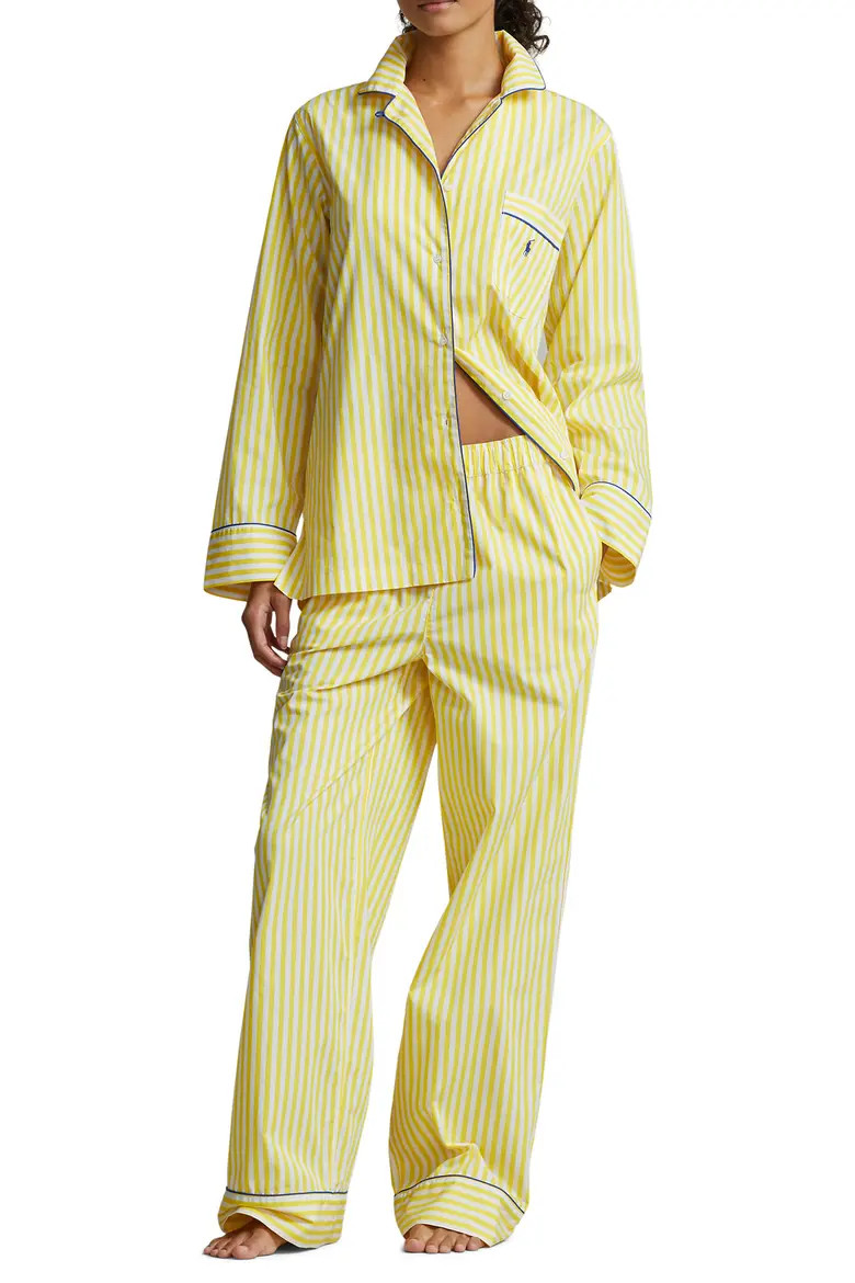 Madison Stripe Cotton Pajamas (Women) | Nordstrom | Nordstrom