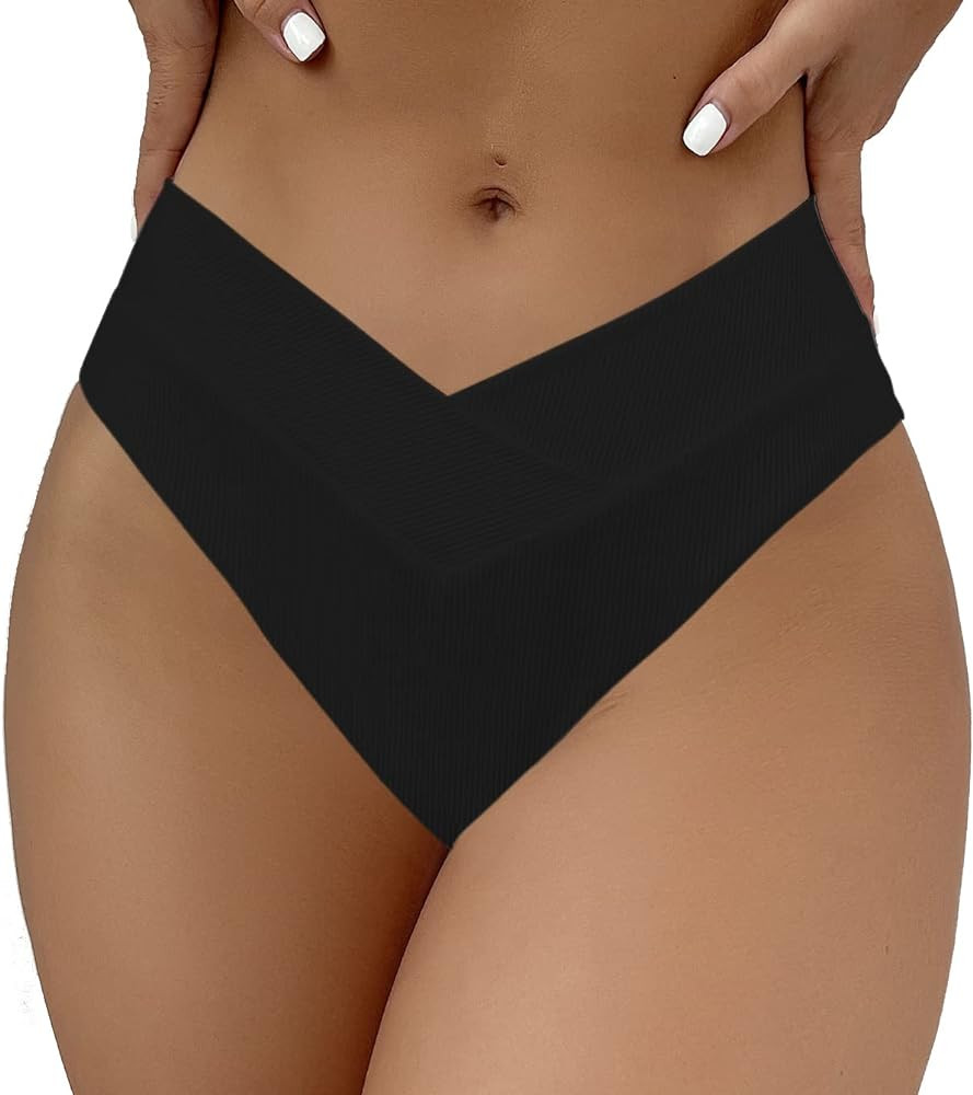 SherryDC Women's V Cut High Waisted Bikini Bottom High Leg Cut Swimsuit Bathing Suit Bottoms | Amazon (US)