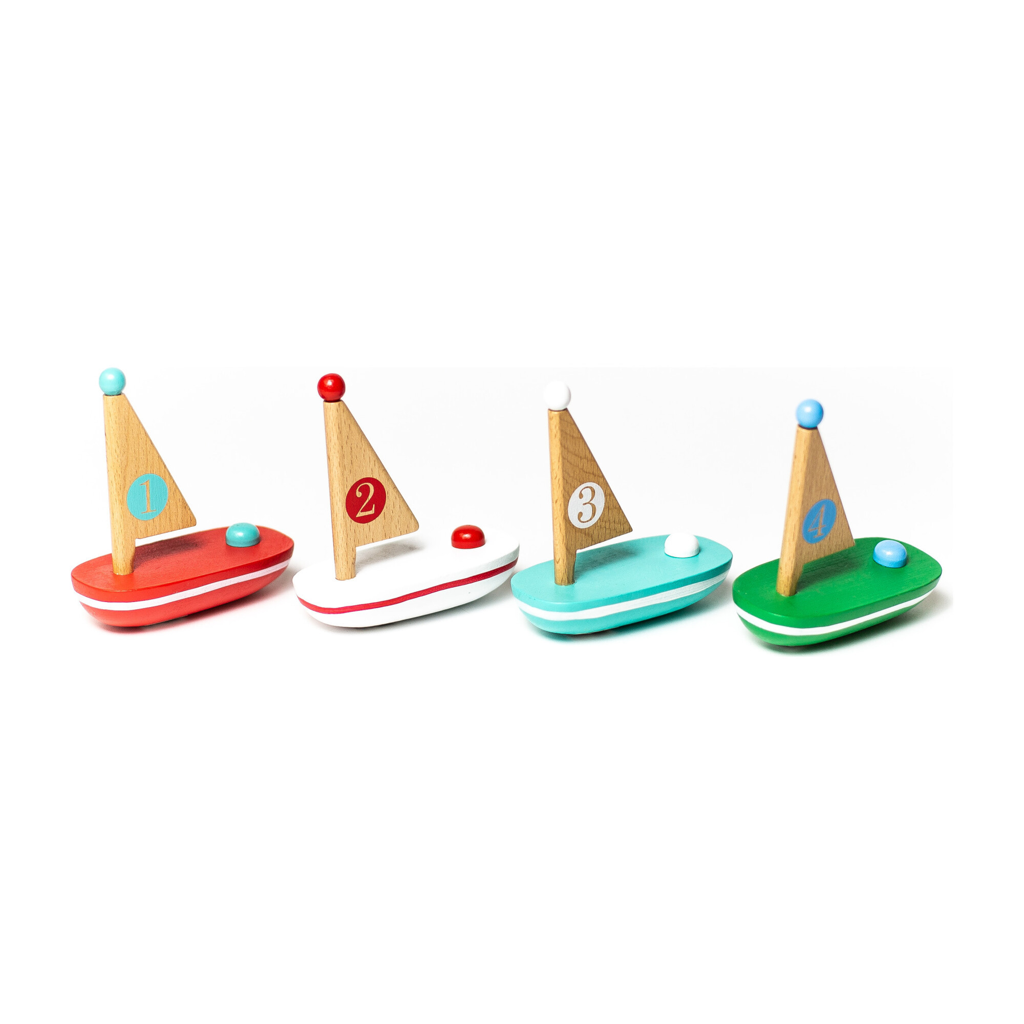 Little Wooden Boats, Set of 4 | Maisonette