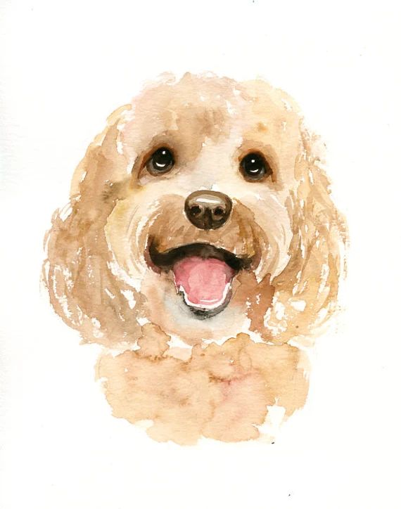 Custom pet portrait Watercolor pet portrait Dog portrait | Etsy | Etsy (US)