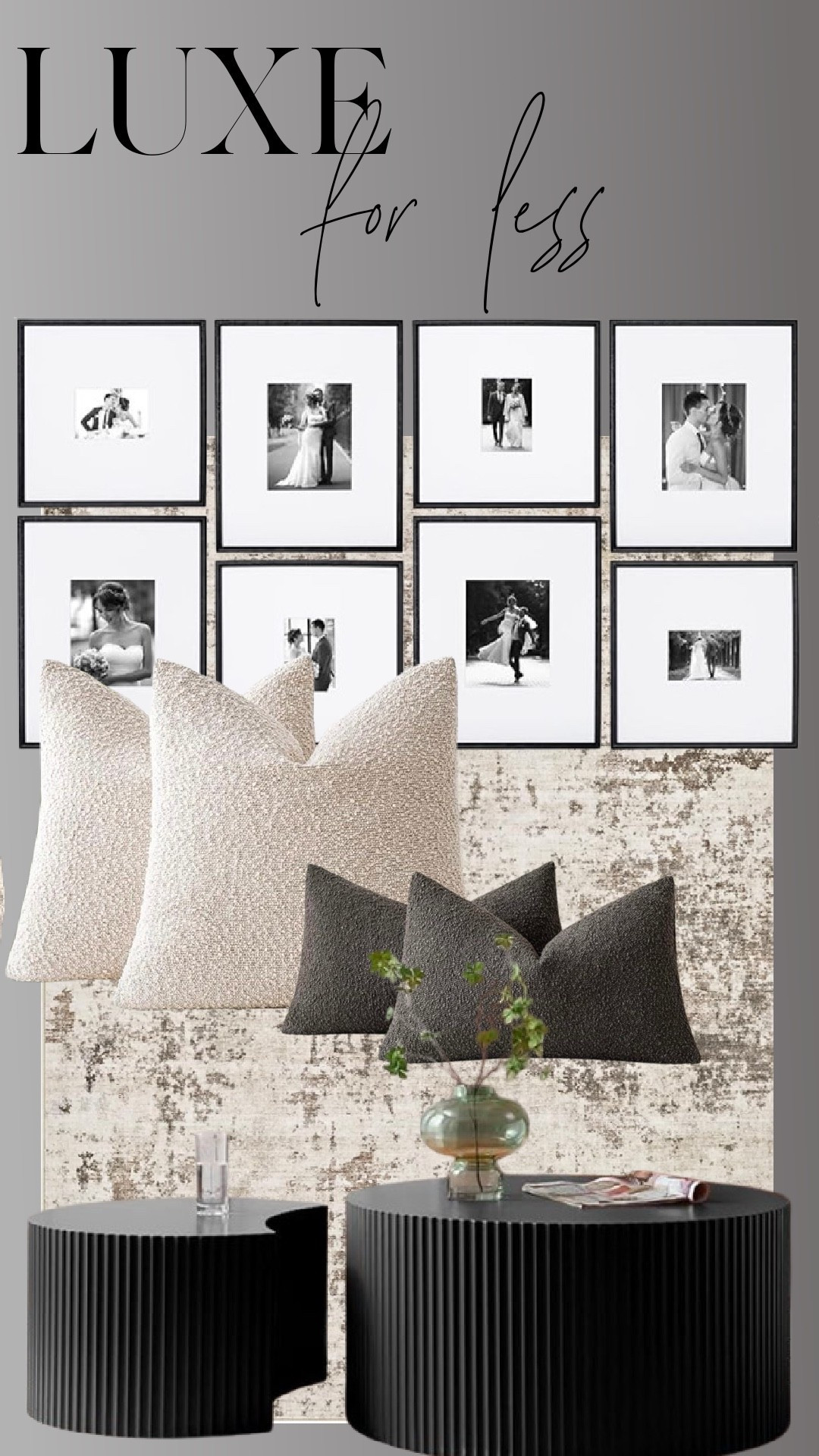 Luxe for less 🤍
These are some of my favorite designer-inspired finds that give you that high-end look without the high-end price tag. From the black fluted nesting coffee tables to the textured neutral pillow covers and classic black gallery frames, these pieces instantly elevate a space. Timeless, neutral, and easy to mix into almost any room.

Shop everything here 

#LTKSaleAlert #LTKHome