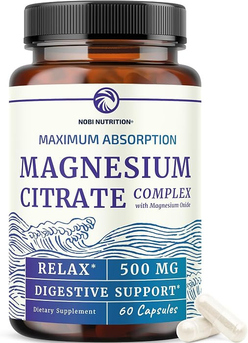 Magnesium Citrate Complex 500 MG, Constipation, Calm & Relaxation Support | Amazon (US)