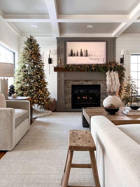 Neutral holiday living room

Fireplace decor, cedar garland, Christmas garland, 

#LTKSeasonal #LTKhome #LTKHoliday