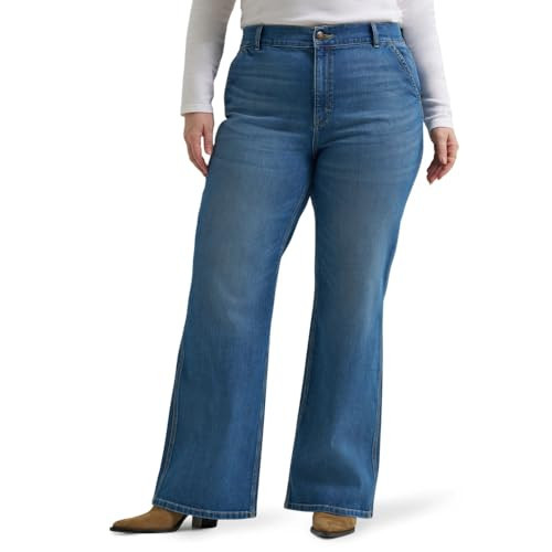 Lee Women's Plus Size Legendary A-Line Jean, Winter Dew, 24 Plus | Amazon (US)