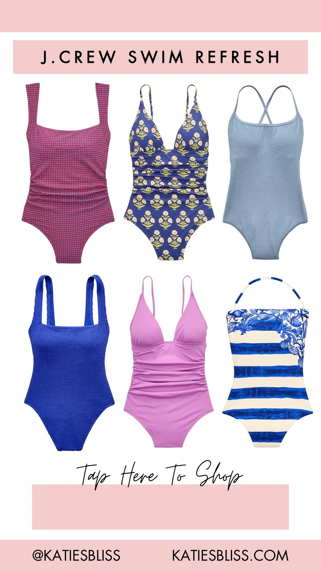 J. Crew swim refresh ✨

Swim. Bathing suit. One piece. Beach. Pool. Lake. Vacation. Simmer. Travel. Resort.

#LTKSeasonal #LTKSwim #LTKTravel
