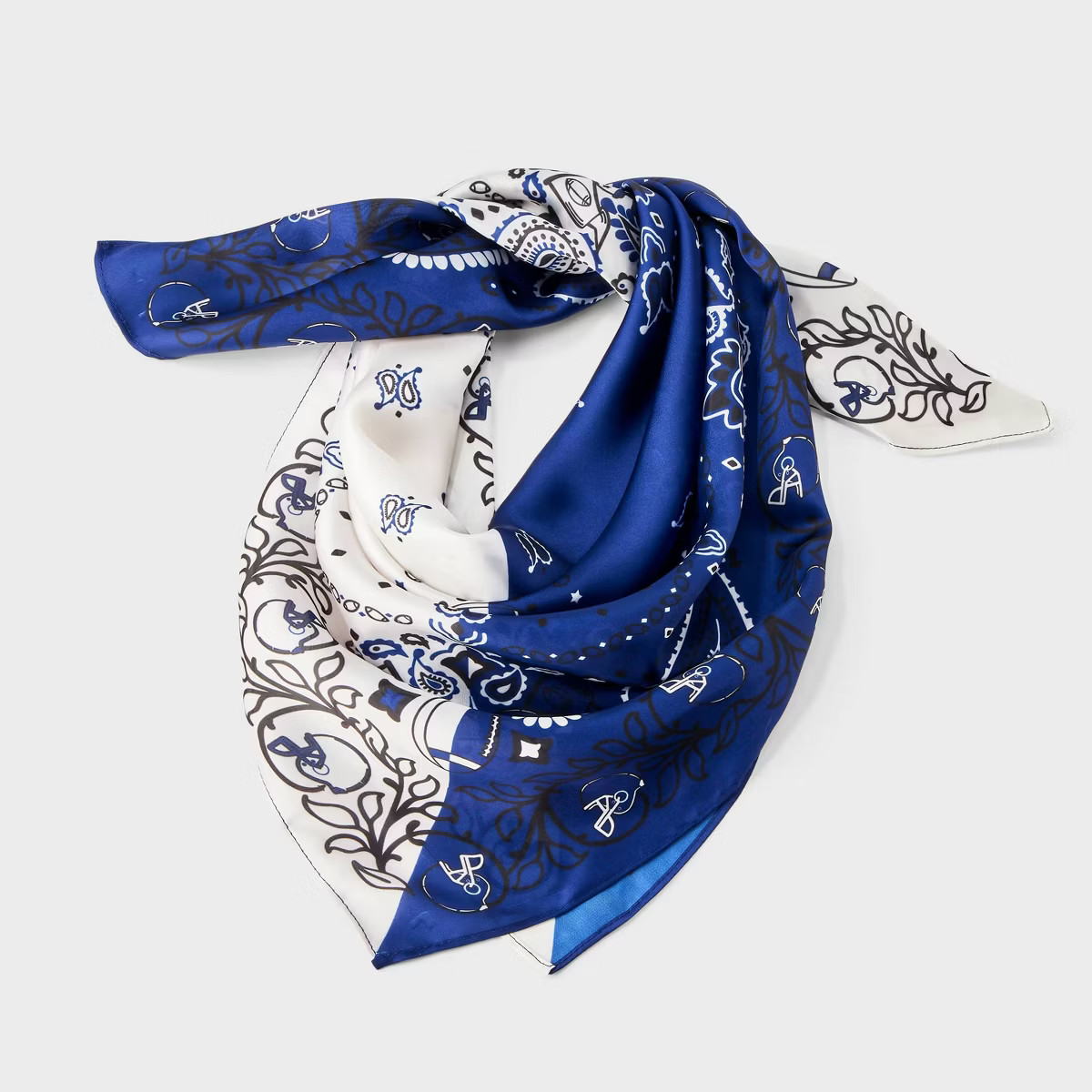 Game Day Two Tone Bandana Scarf - Wild Fable\u2122 Navy Blue | Target