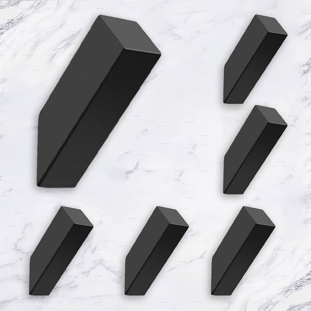 Black Towel Hooks Matte Black Robe Hook, Modern Towel Hooks SUS 304 Stainless Steel Heavy Duty Wa... | Amazon (US)