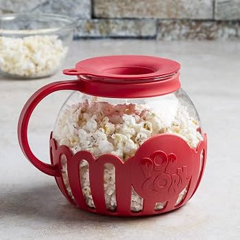 Ecolution Patented Micro-Pop Microwave Popcorn Popper with Temperature Safe Glass, 3-in-1 Lid Mea... | Amazon (US)