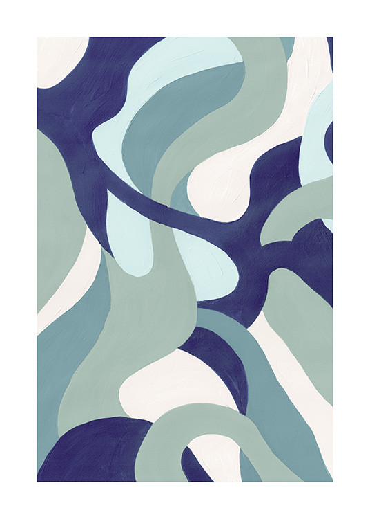 Acrylic Organic Paths Poster | Desenio