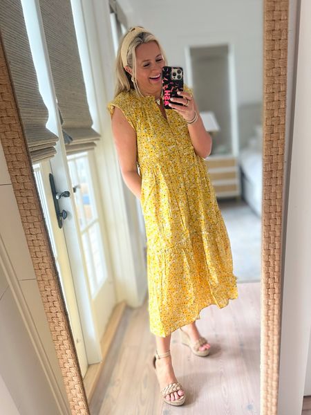 Cutest yellow dress for spring. Wearing a size small. Code FANCY15 for 15% off  

#LTKunder100 #LTKstyletip #LTKsalealert