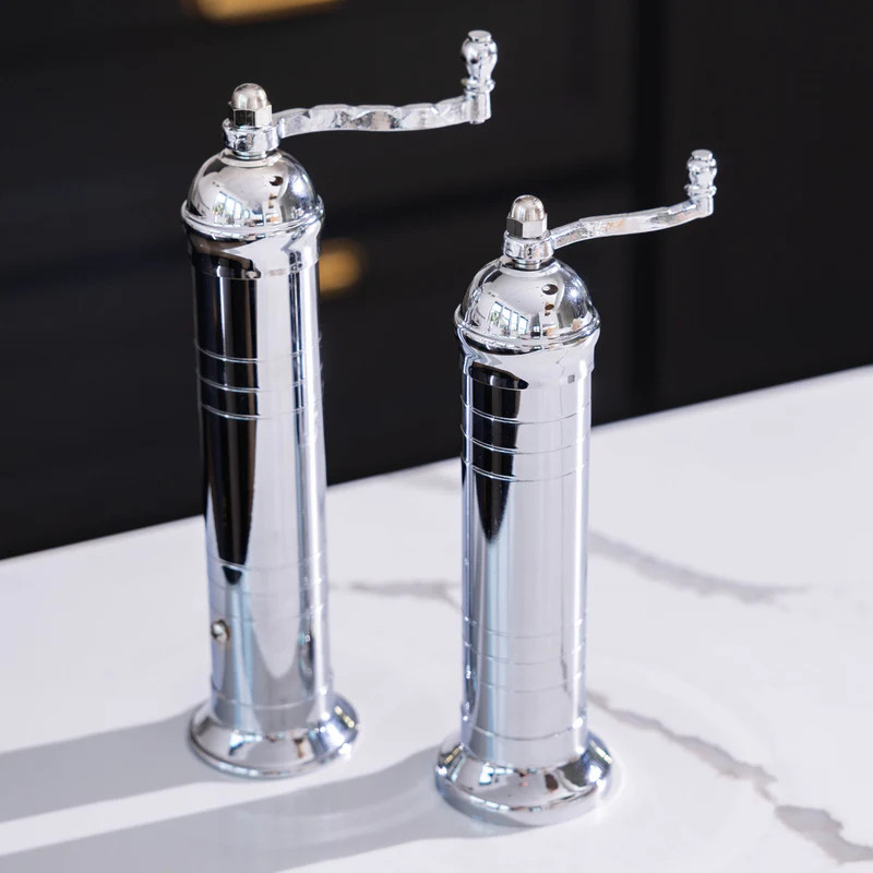 Chrome Salt & Pepper Mills | Modern Locke