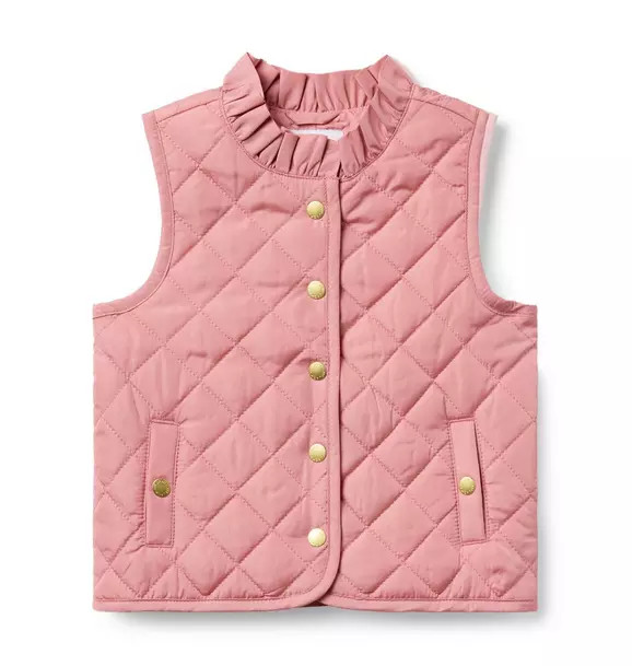 The Quilted Ruffle Collar Vest | Janie and Jack