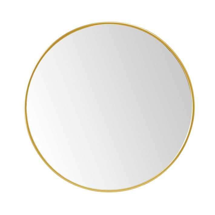 Metal Framed Round Mirror (30") | Pottery Barn Teen