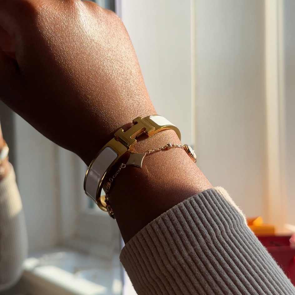 Hermes White Clic Clac Bracelet 

#LTKFind 

#LTKstyletip