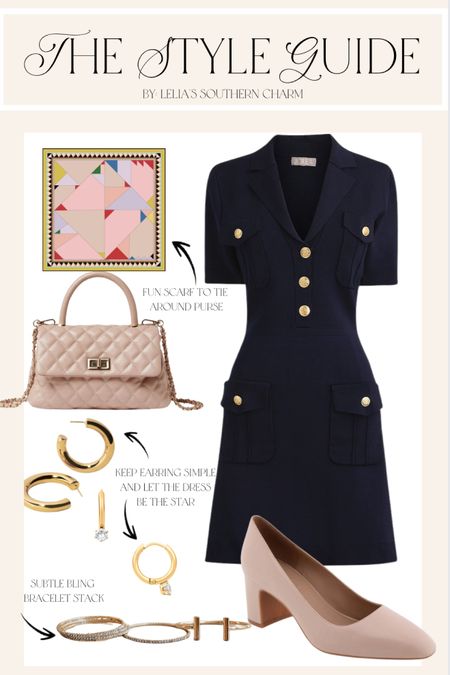 Workwear style inspo for the Spring. 🌸 This navy dress is a classic from J. Crew! 

#LTKmidsize #LTKfindsunder100 #LTKworkwear