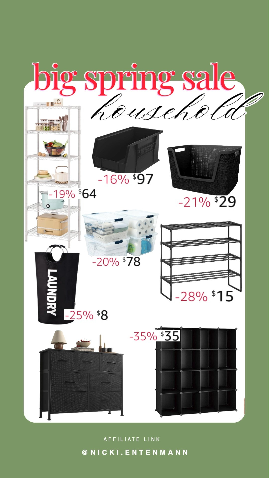 Spring cleaning made easy with these must-have storage solutions! From bins to racks, these picks will help you organize in no time. 
#SpringCleaning #StorageSolutions #OrganizeWithMe #HomeEssentials #AmazonFinds 

 #LTKdayinmylife #LTKHome #LTKSaleAlert