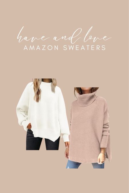 I recently ordered these sweaters from Amazon and I love them both! They’re oversized and so soft and comfortable. Perfect with my fav Amazon yoga pants. 

#LTKsalealert #LTKstyletip #LTKfindsunder50