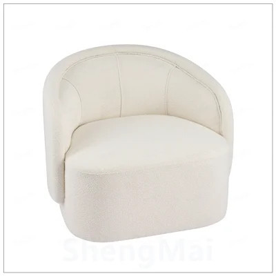 Curved Boucle Accent Chair with Plush Integrated Cushion for Unmatched Comfort and Modern Style | Wayfair North America
