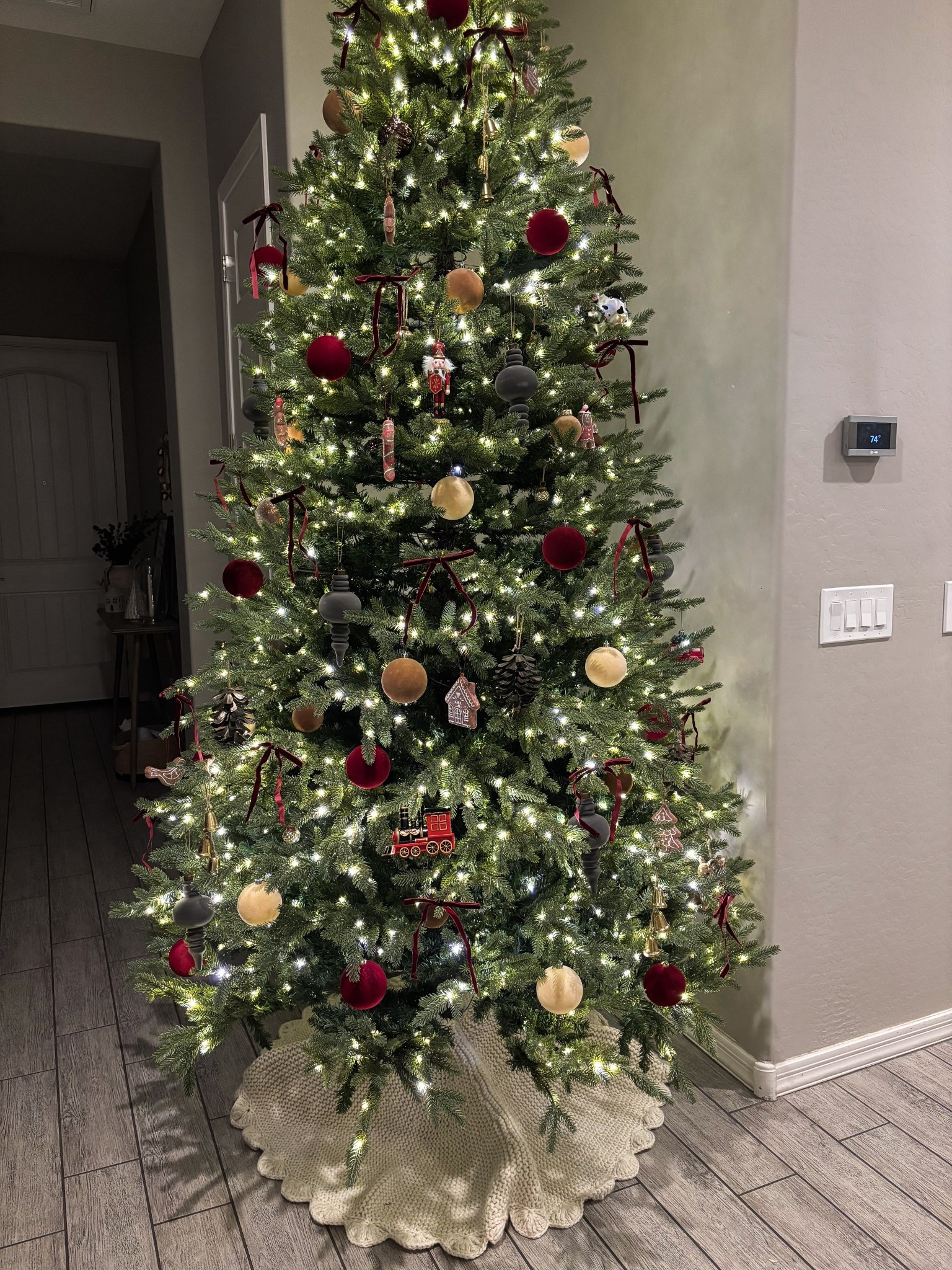 Tree + ornaments + skirt 🎄

#christmas #holidays #christmastree #noblefirtree #homedecor #holidaydecor #jacksonnoble #artificialchristmastree #homedepot #homedepotfinds #homedeportree #homefinds #9ftchristmastree #viralchristmastreesale #homedepotchristmastree #artificialtree #artificialchristmastree #homedepotviraltree #christmasornaments #amazonfinds #amazonornaments #targetfinds #targethome #treegarland #walmarthome #walmartornaments  #christmastree #velvetornaments #bellornaments #treeskirt #targetchristmasdecor #treescollars #christmas2025 #treeornaments #velvetribbons 

#LTKHome #LTKHoliday #LTKSeasonal